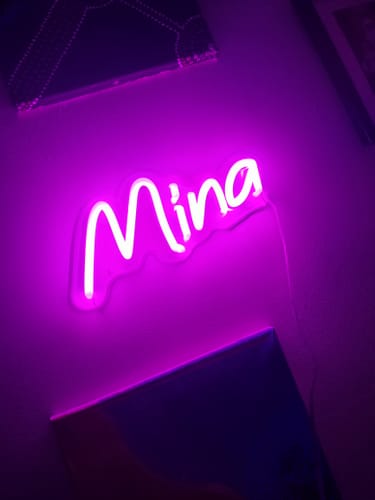 Customer photo review of Custom Neon Signs