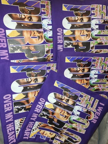 Customer photo review of Custom DTF Gang Sheet 22 x 200