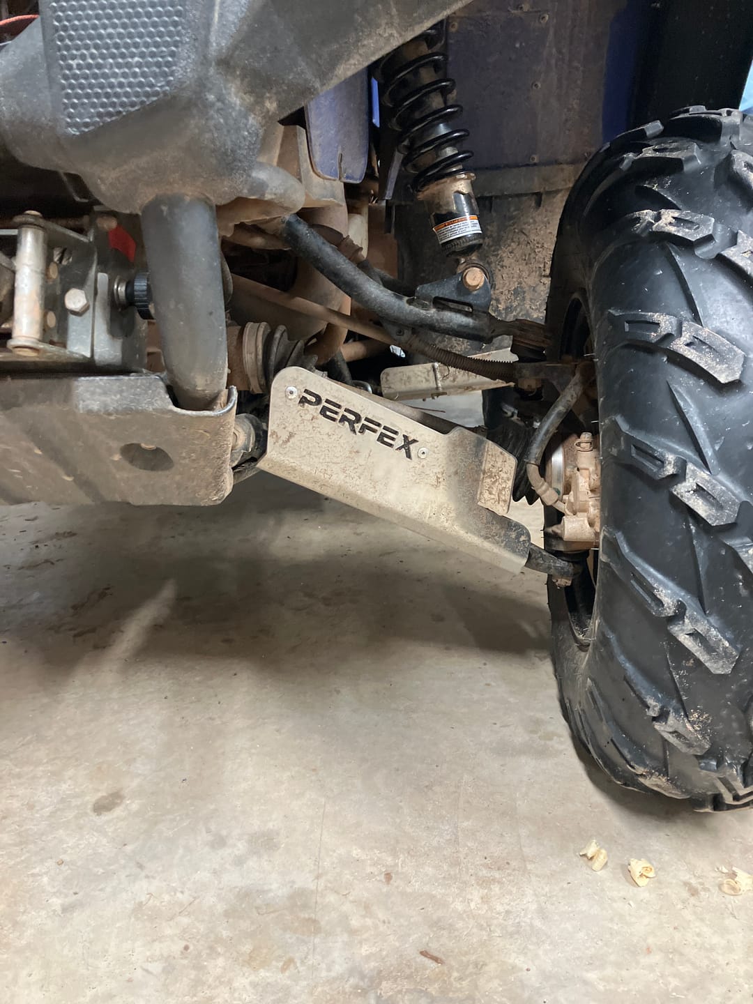 Customer photo review of Aluminum A-arm Guards for Yamaha Kodiak 450 (2018+)
