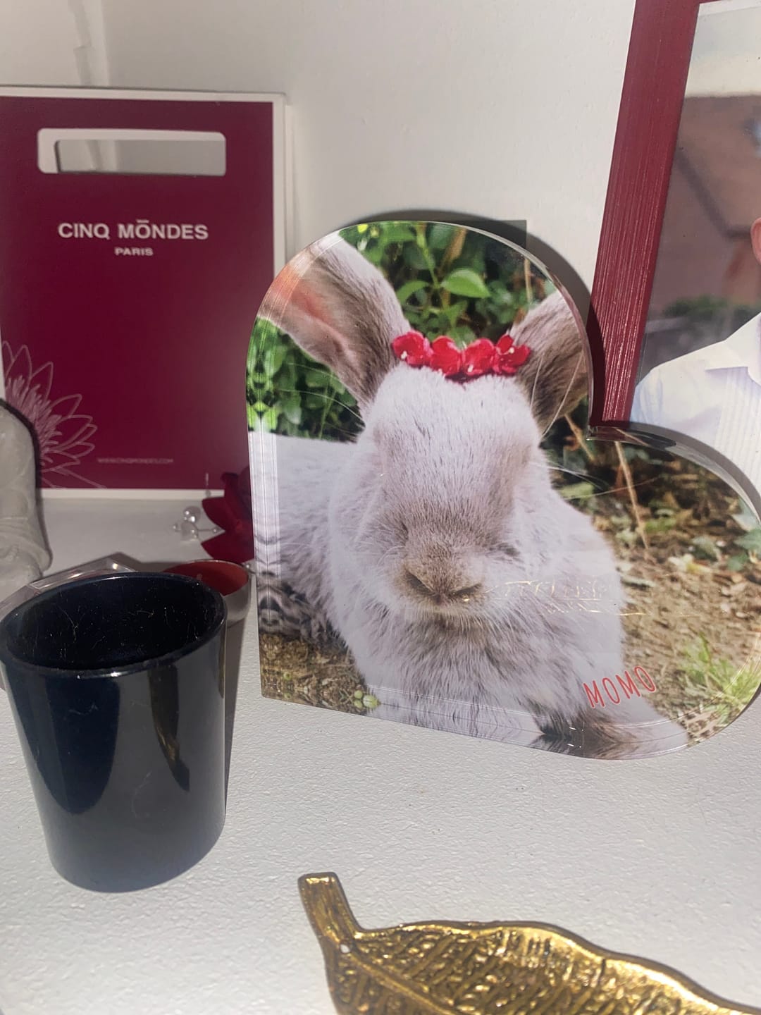 Customer photo review of Avec photo - Cœur en verre personnalisé