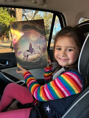 Customer photo review of Sweet Unicorn - Custom Portrait