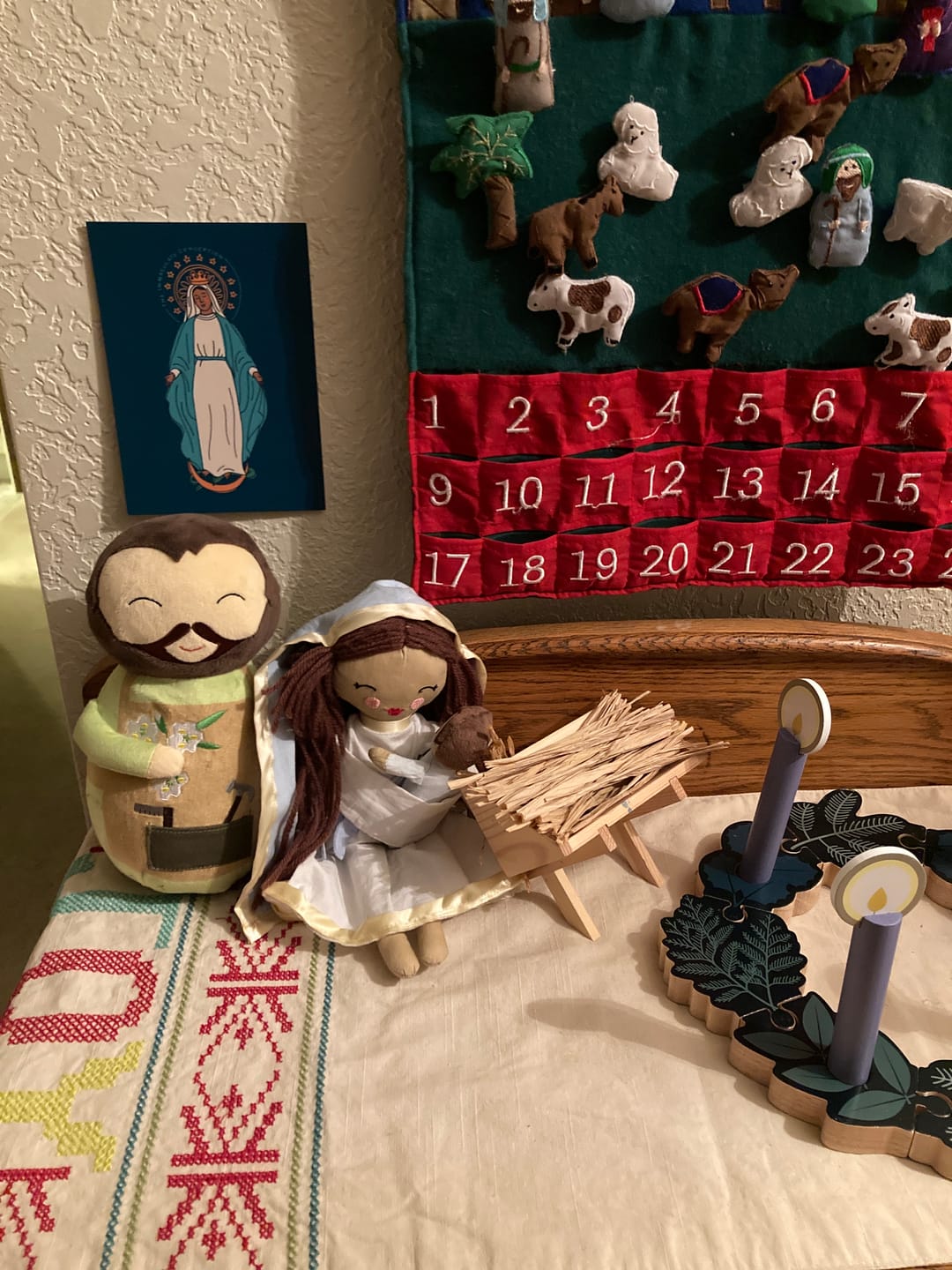 Customer photo review of Baby Jesus Rag Doll & Wrap Carrier Set