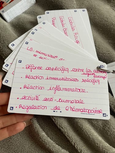 Avis photo d'un client sur Flashcards FLASH 2.0 OXFORD # 80 cartes 7,5 x 12,5 cm - ligné