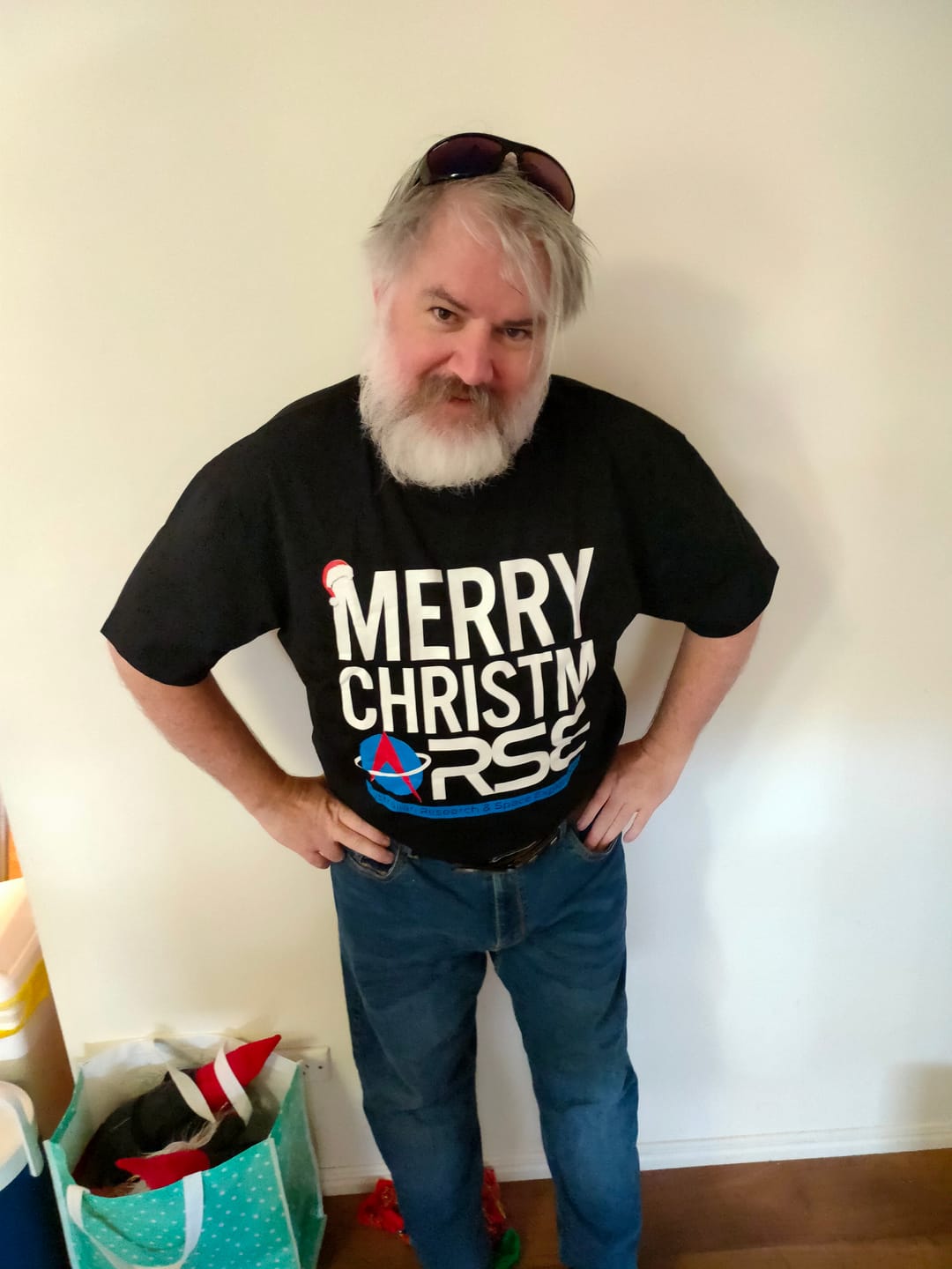 Customer photo review of A.R.S.E. Christmas Tee