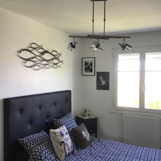 Customer photo review of School Of Fish Metal Duvar Dekoru