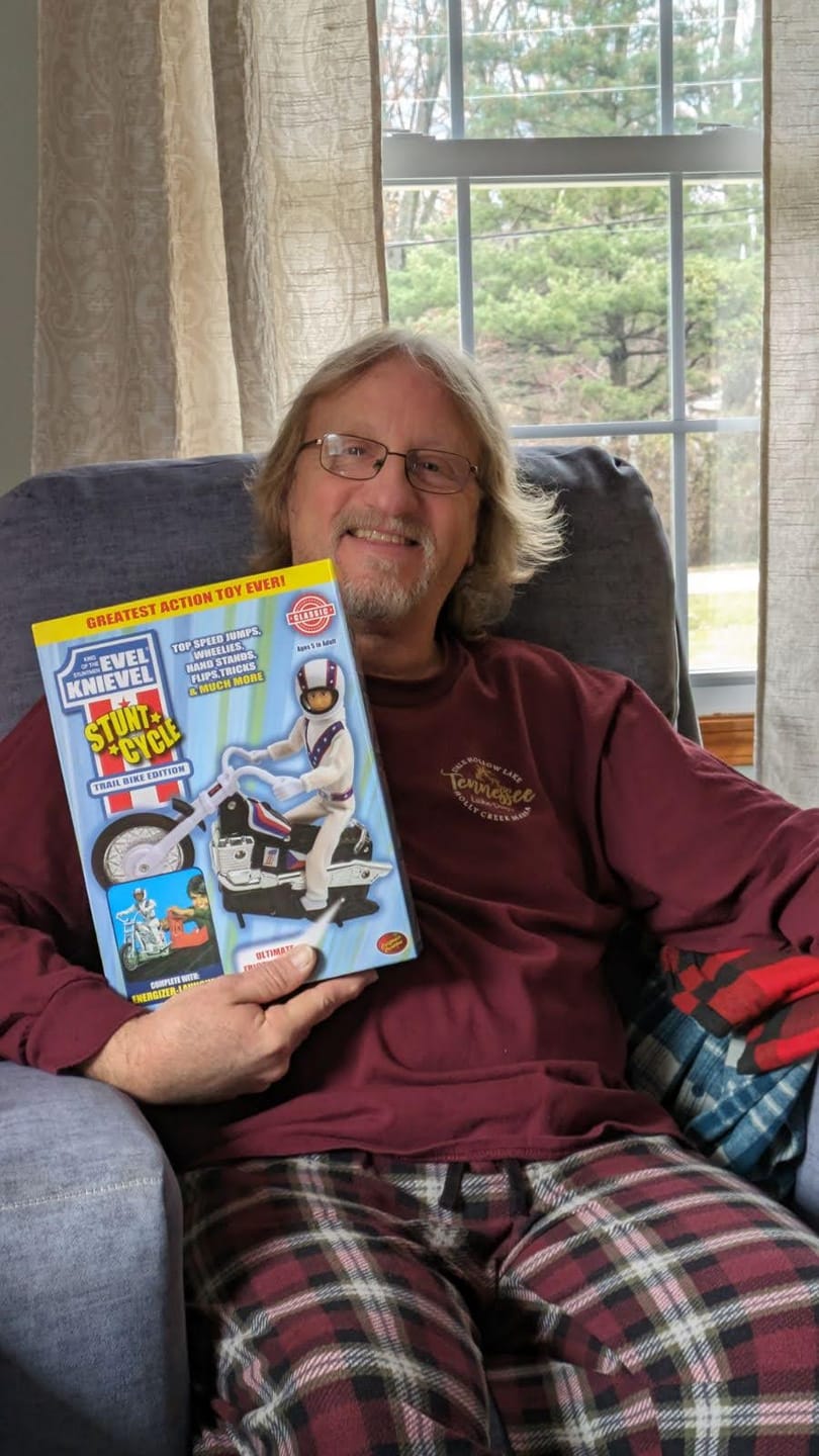 Customer photo review of Evel Knievel Stunt Cycle - Trail Bike Edition / Black