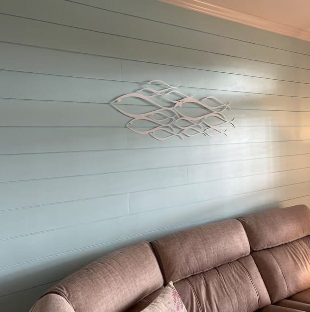 Customer photo review of School Of Fish Metal Duvar Dekoru
