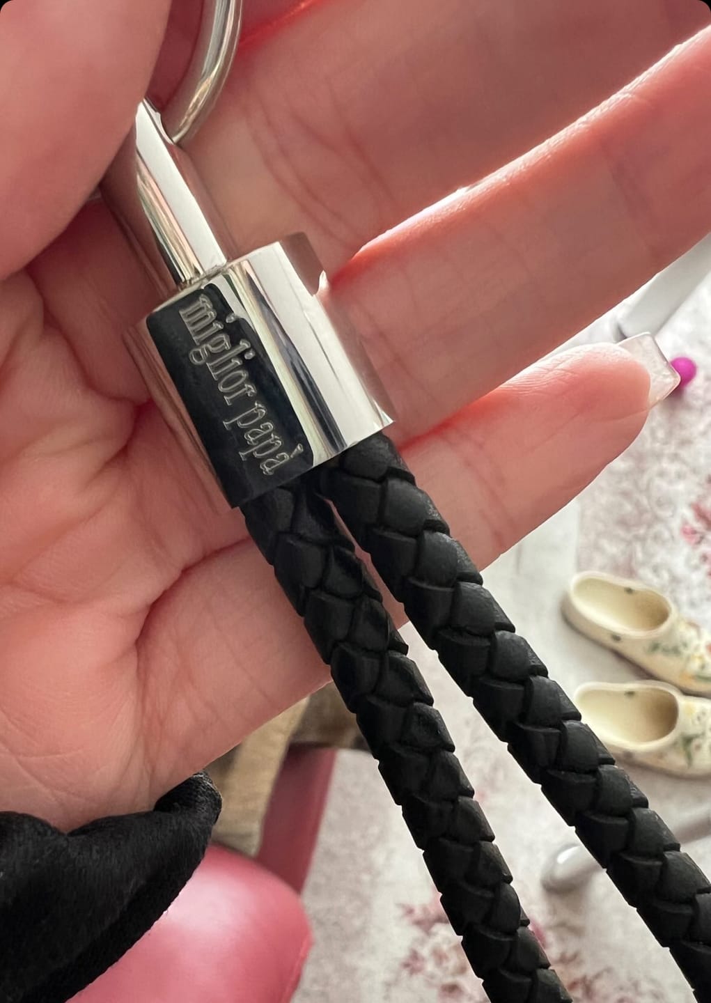 Customer photo review of Schlüsselanhänger Leder + Gravur