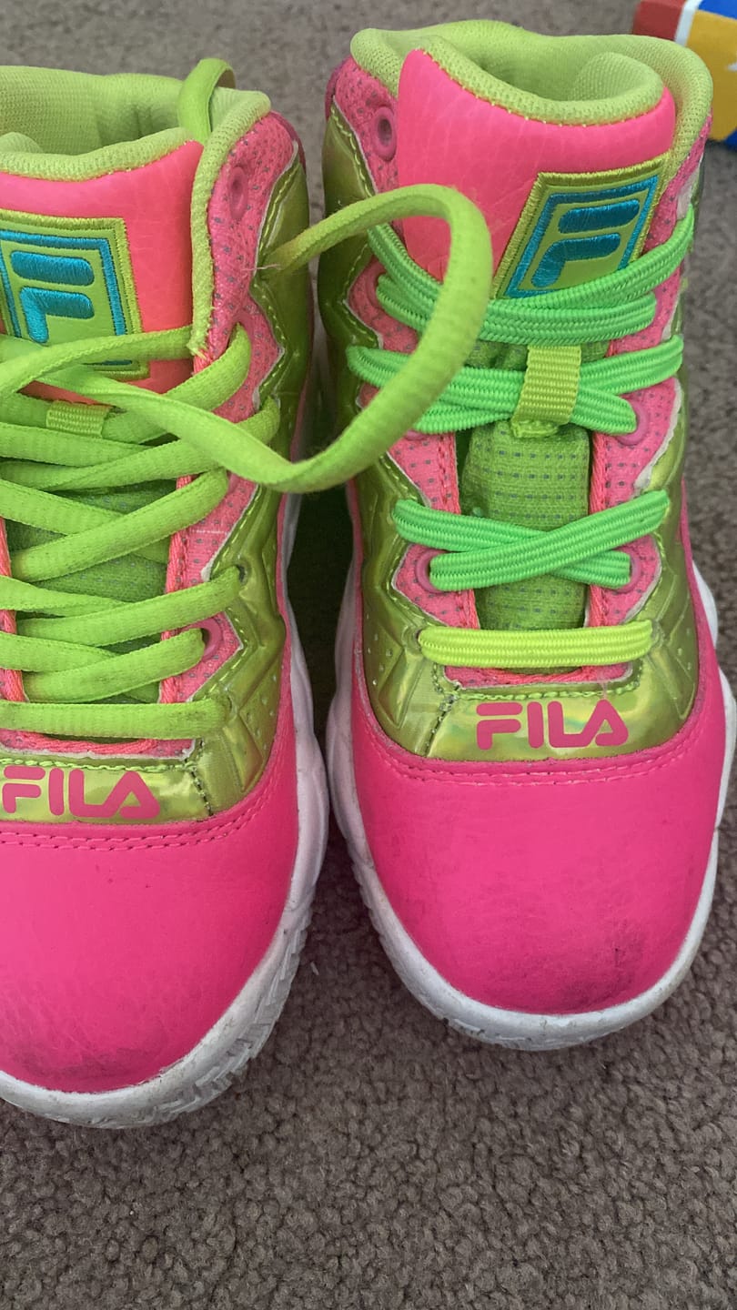 Customer photo review of uLace Kiddos - Bright Green