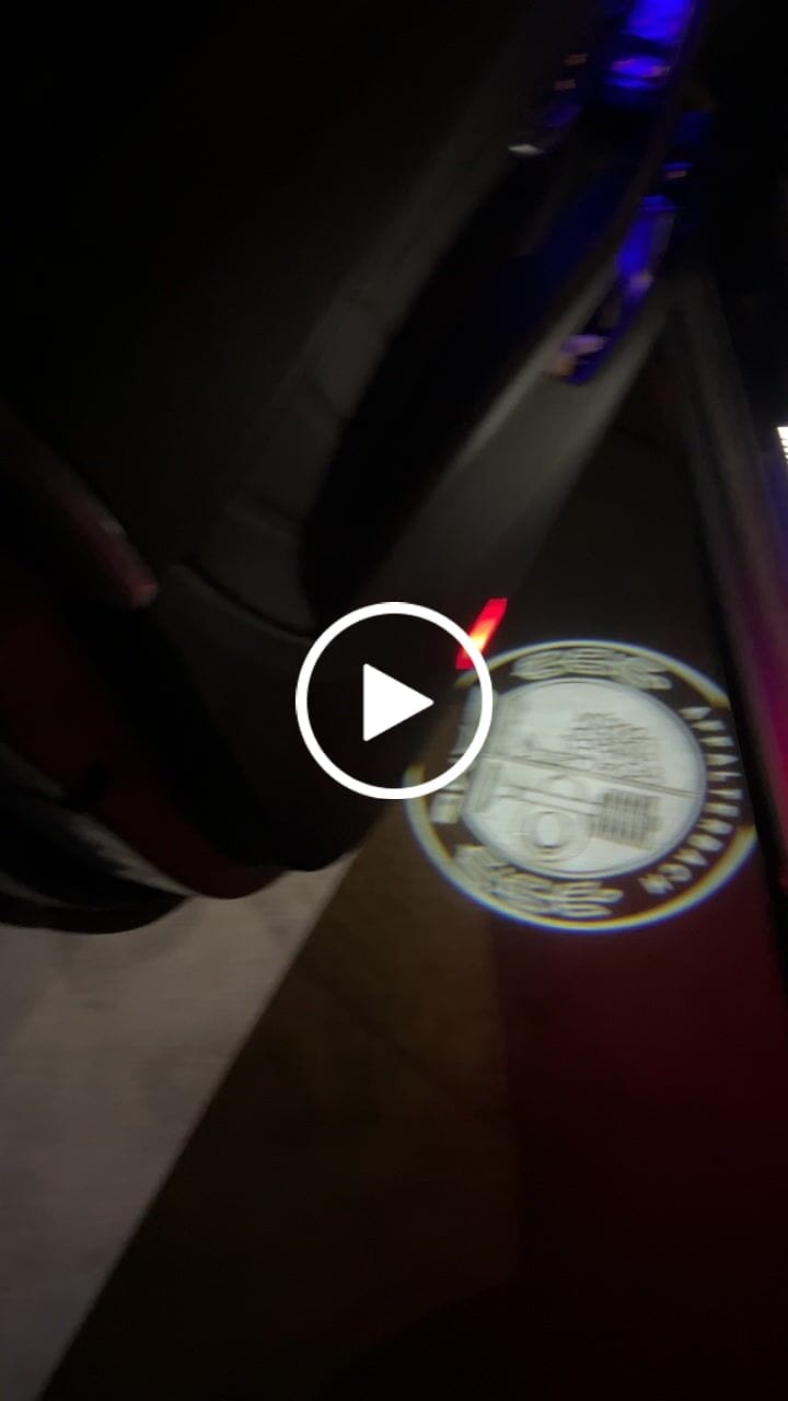 Customer video review of EuroLuxe Mercedes Benz LED Car Door Welcome Logo Shadow Lights