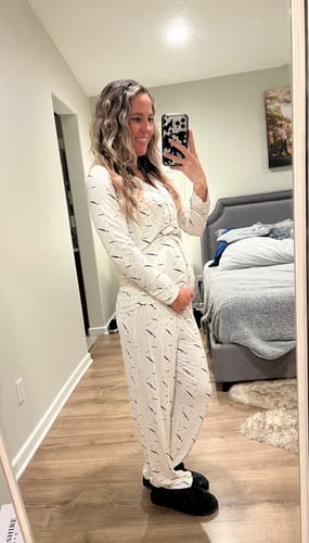 Customer photo review of Wishing for You - Women's Long Sleeve Bamboo Pajama Set