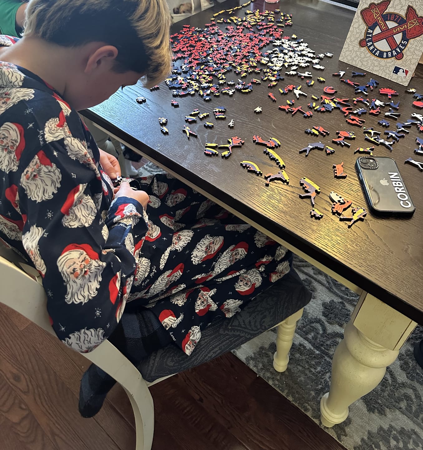 Customer photo review of Atlanta Braves™ - Wooden Puzzle