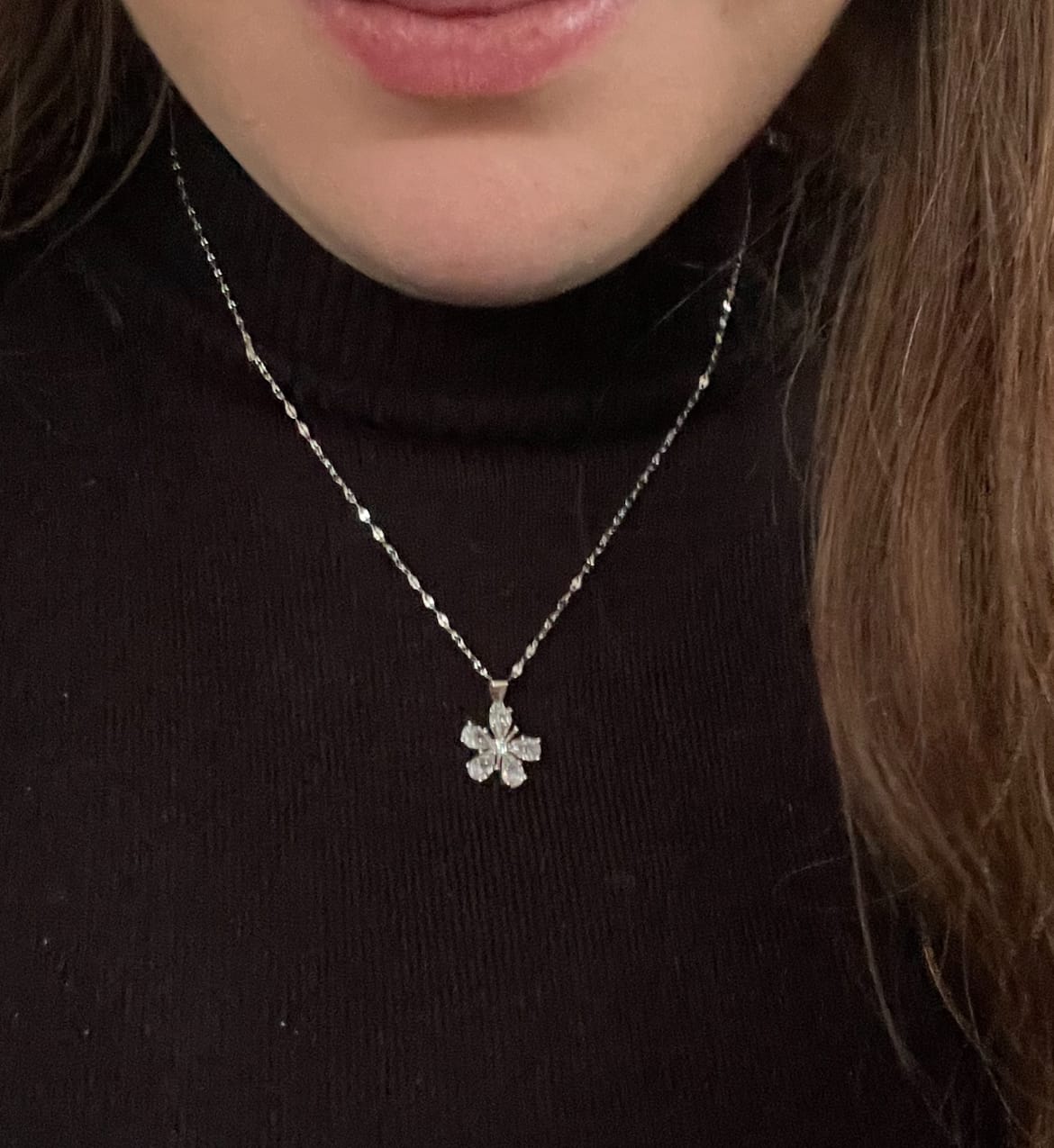 Customer photo review of Sakura Flower Kette | 925 Echtsilber