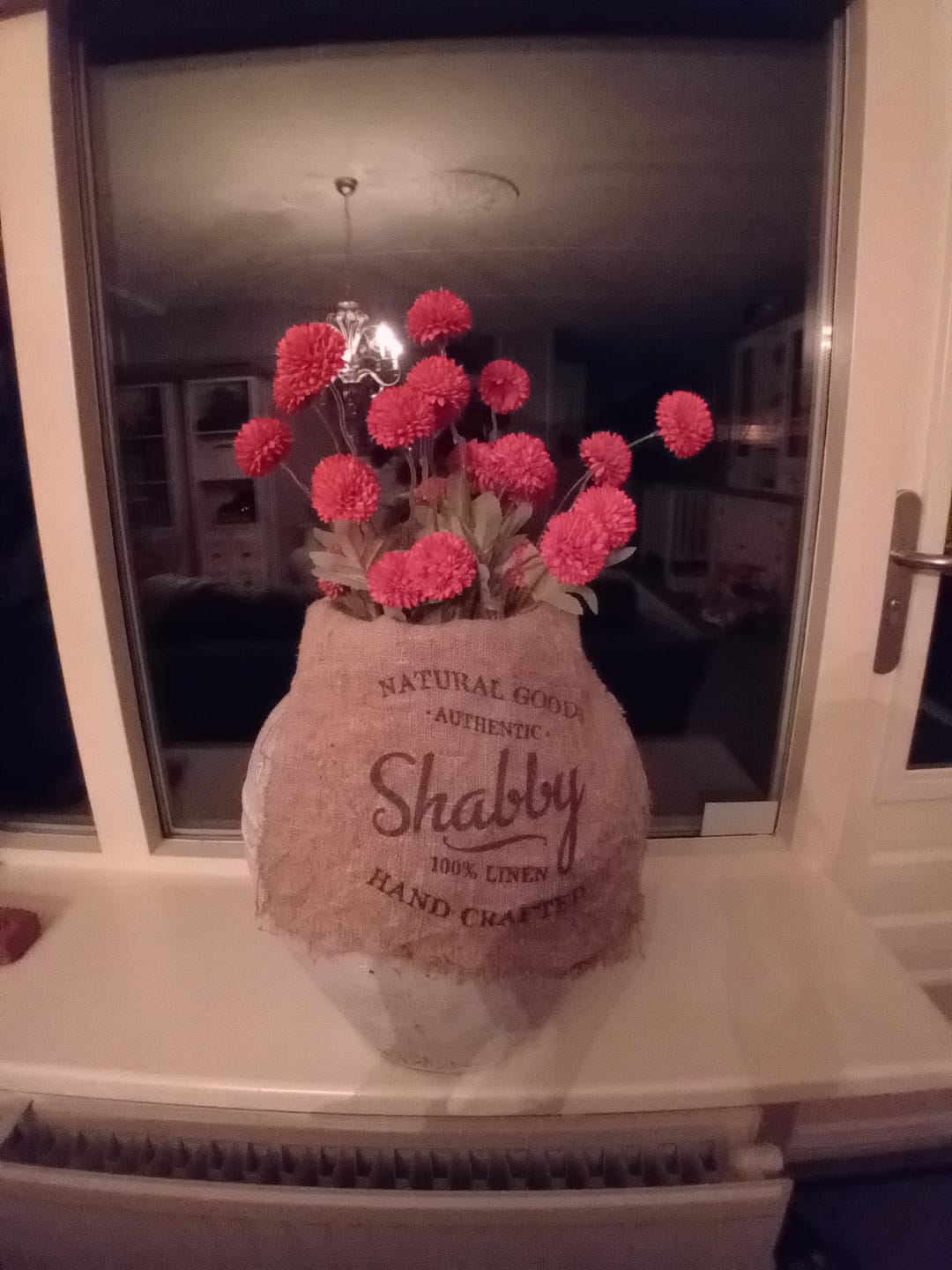 Customer photo review of Zijden Kiku Bloemen - Omber
