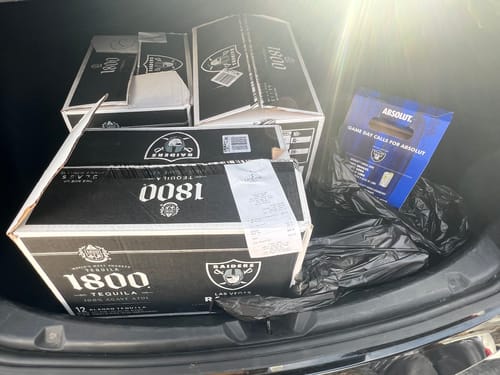 Customer photo review of 1800 TEQUILA BLANCO | RAIDERS EDITION