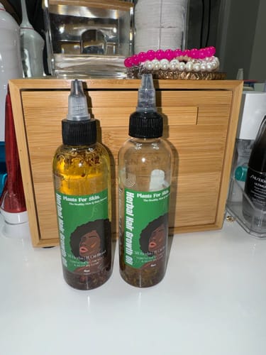 Customer photo review of Herbal Hair/Beard Growth Oil