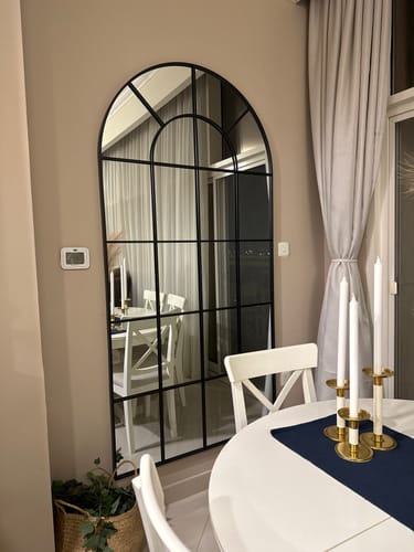 Customer photo review of Astrid Black Window Arch Full Length Mirror (200X100 CM)