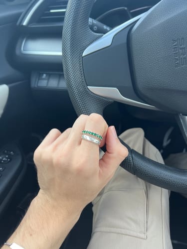 Customer photo review of Eternity Ring - Verde