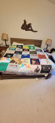 Customer photo review of Classic T-Shirt Blanket