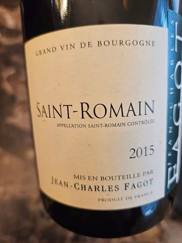 Customer photo review of 2015 Domaine Jean-Charles Fagot Saint-Romain Blanc