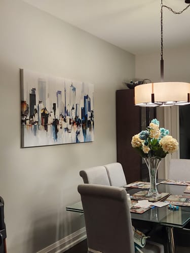 Customer photo review of 'Abstract Toronto' Framed Canvas