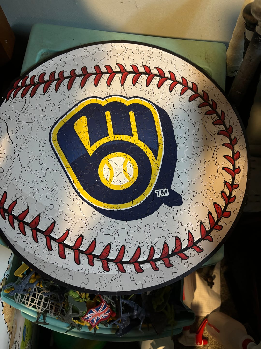 Customer photo review of Milwaukee Brewers™ - Wooden Puzzle