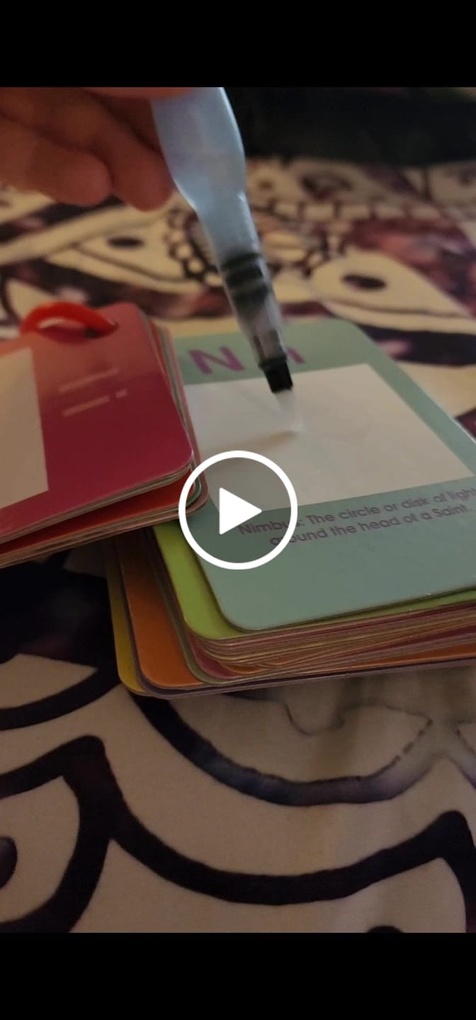 Customer video review of Catholic Church Alpha-Wet Water Reveal Cards