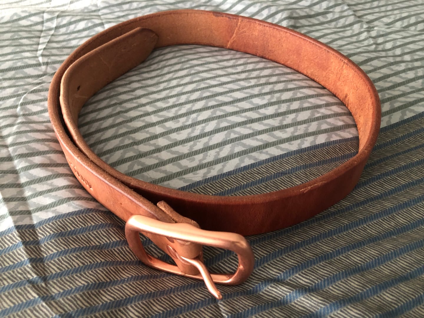 Customer photo review of The Patina King Belt