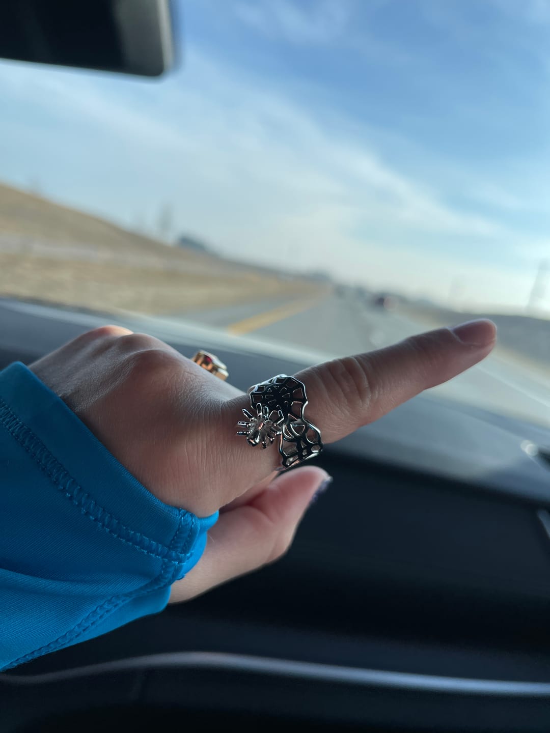 Customer photo review of SPIDER WEB RING