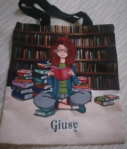 Customer photo review of Tipa da libri - Borsa shopper personalizzata