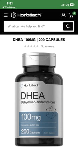 Customer photo review of DHEA 50 mg Dehidroepiandrosterona Puritans Pride