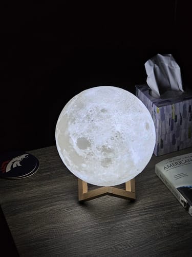 Customer photo review of The Original Moon Lamp