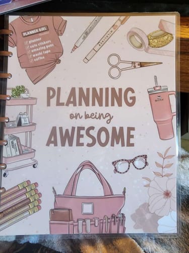 Customer photo review of Planning On Being Awesome Discbound Notebook