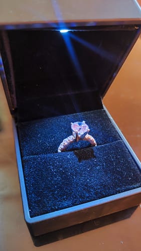 Customer photo review of 2ct Naxos Engagement Ring