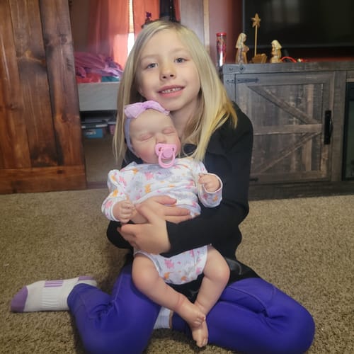 Customer photo review of Lifelike Reborn Baby Doll 20” 2 6 7 8 Pounds Weighted Newborn Baby Heavy Baby Dolls For Children Child Friendly Gifts Girls Hot Air Balloons