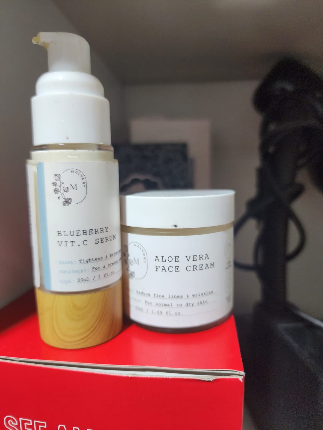 Customer photo review of Aloe Vera Face Cream