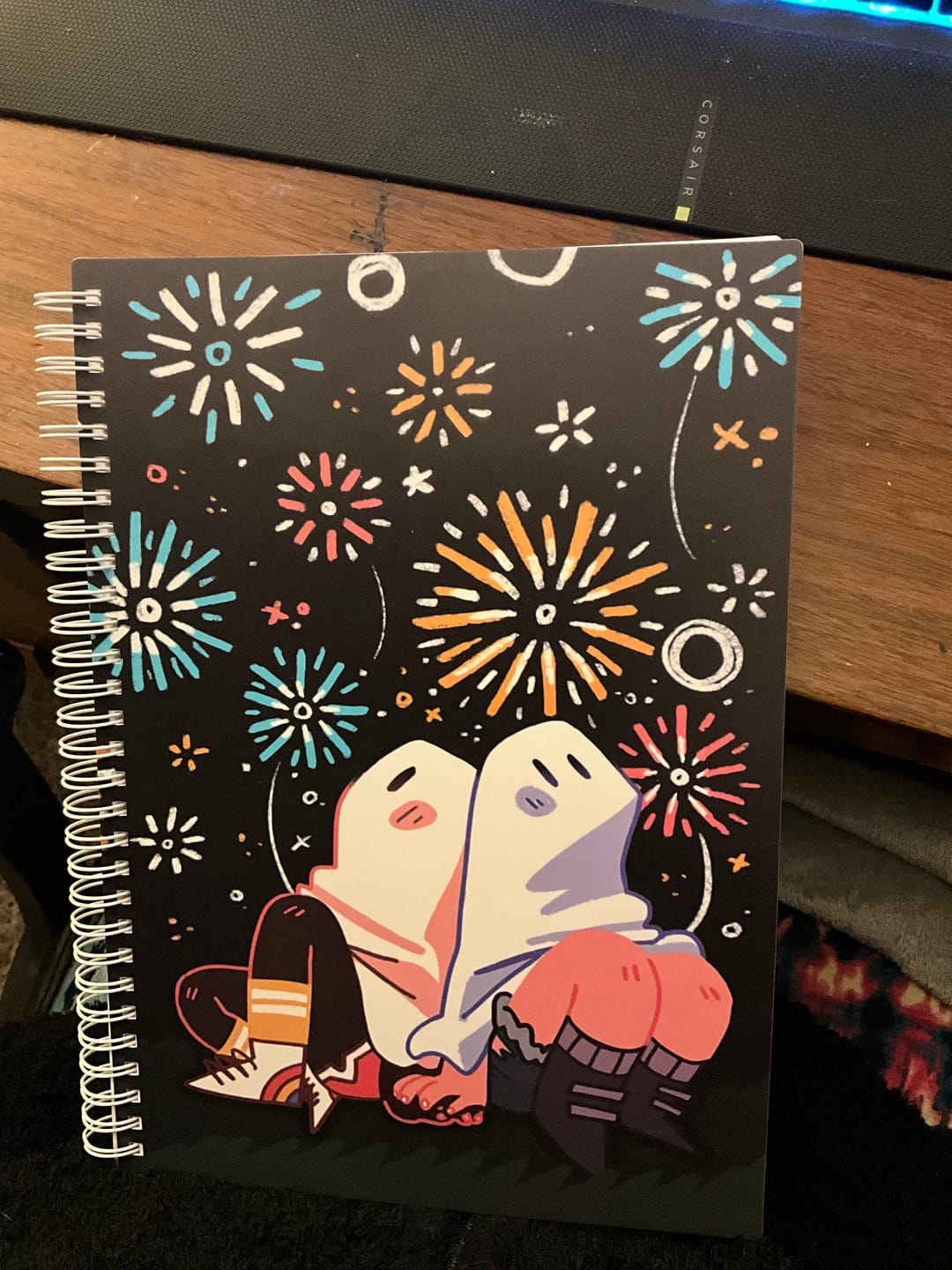 Customer photo review of Firework Ghosts Large Reusable Sticker Book
