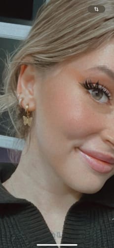 Customer photo review of Muse Hoops - Gold