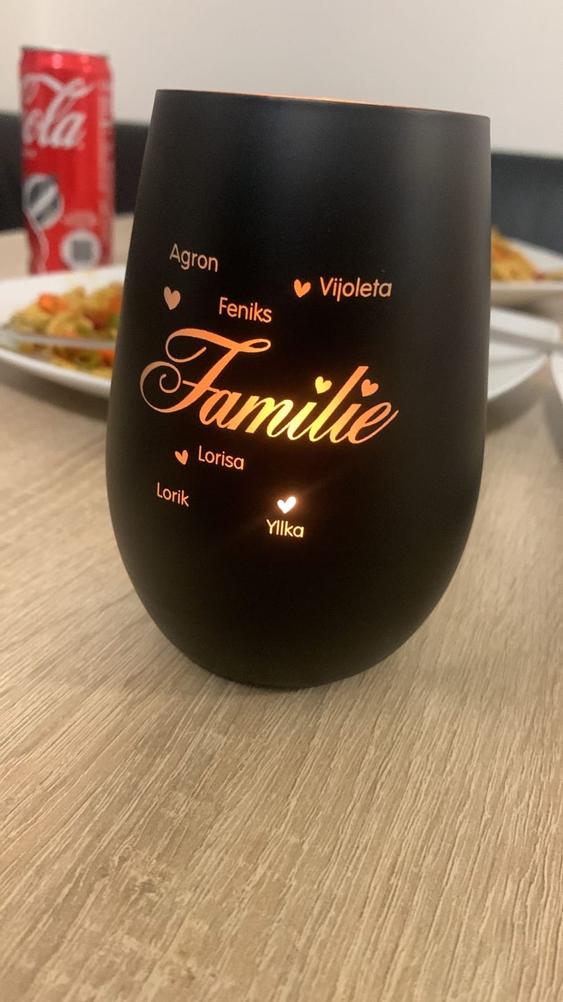 Customer photo review of Familie ist... - Familien-Windlicht
