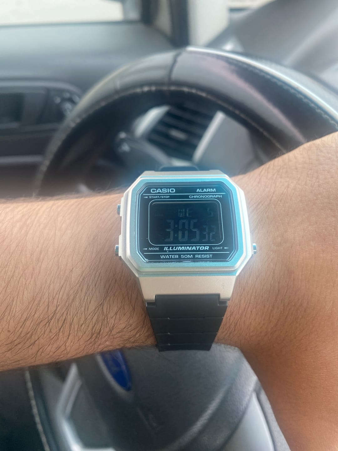 Customer photo review of Reloj Casio Vintage W-217HM-7BV Plateado/Negro
