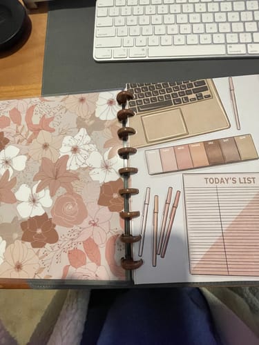 Customer photo review of Planning On Being Awesome Discbound Notebook
