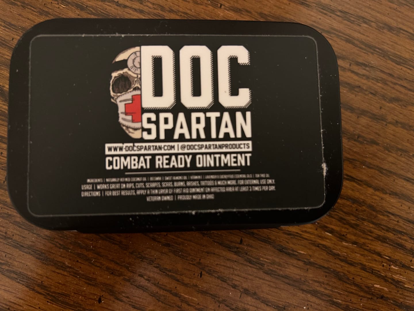 Customer photo review of Combat Ready Ointment - Big Tin