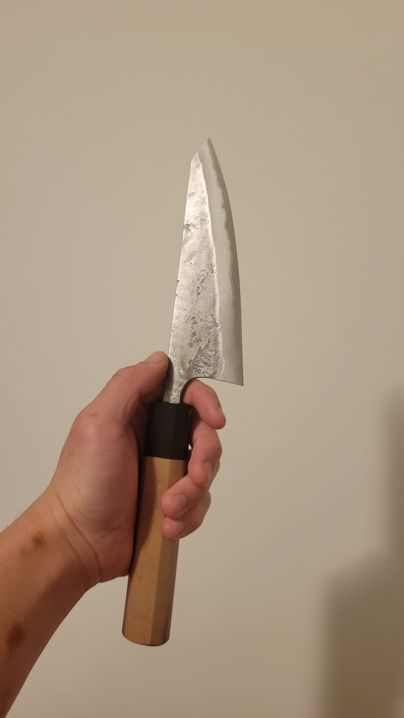 Customer photo review of Matsubara Blue #2 Honesuki 150mm (5.9")