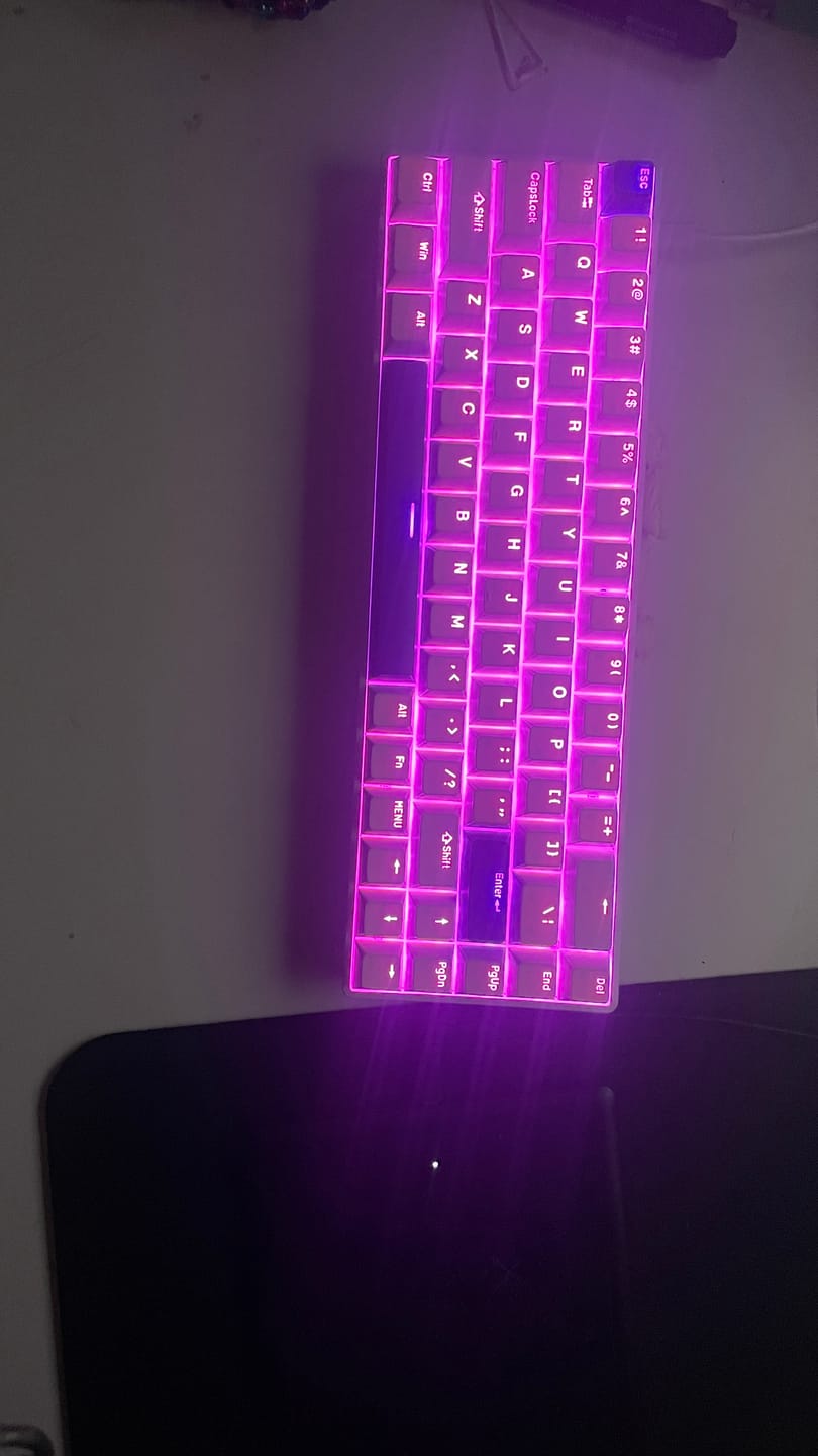 Customer photo review of DrunkDeer G65 - Wired Actuation-Distance-Adjustable Magnetic Switch Gaming Keyboard