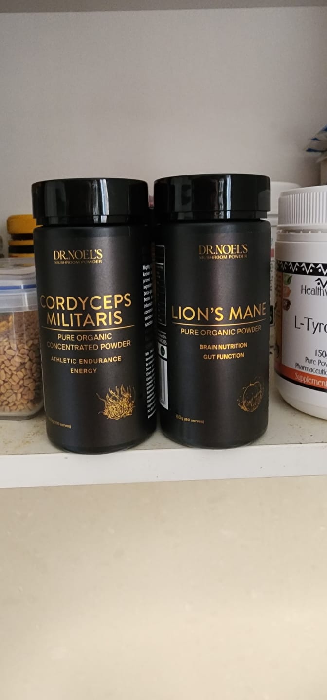 Customer photo review of Concentrated Organic Cordyceps militaris Mushroom Powder