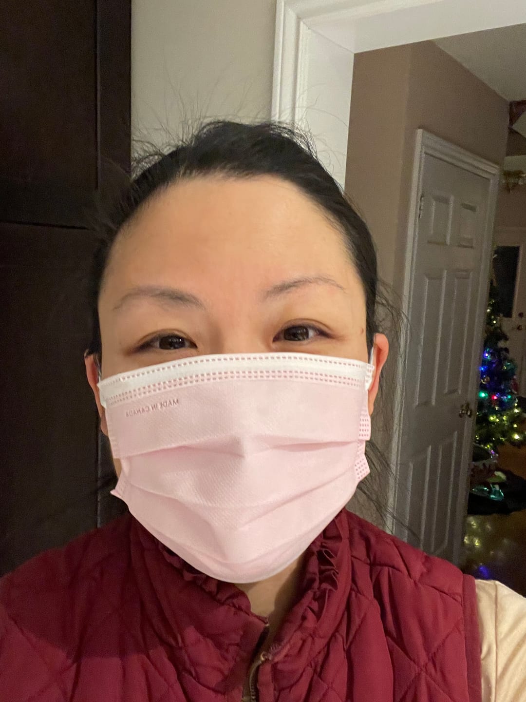 Customer photo review of ASTM Level 3 Medical Procedure Face Mask Made in Canada