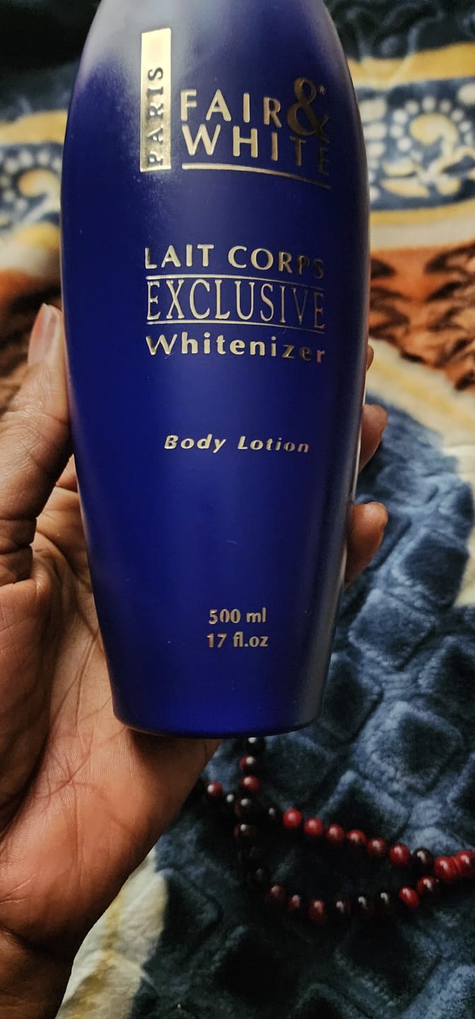 Customer photo review of Fair and White Exclusive Body Lotion with Pure Vitamin "C" 500ml 16.9 fl oz
