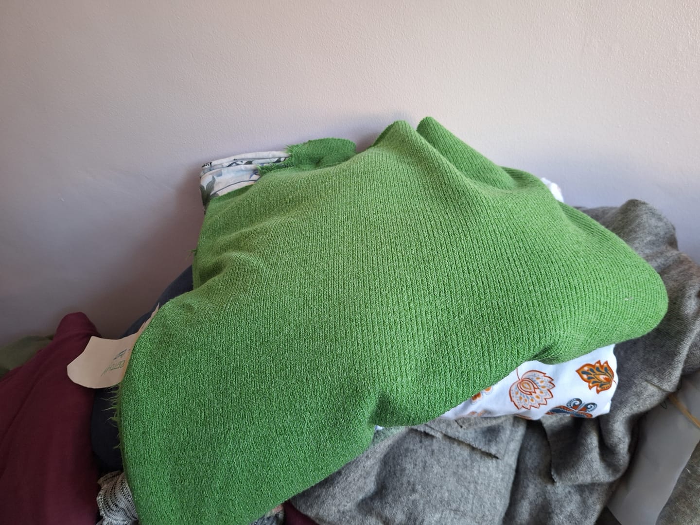 Customer photo review of Cardigan Knit Fabric