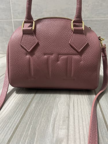 Customer photo review of Borsa Bauletto Eloise in vera pelle (Personalizzabile)
