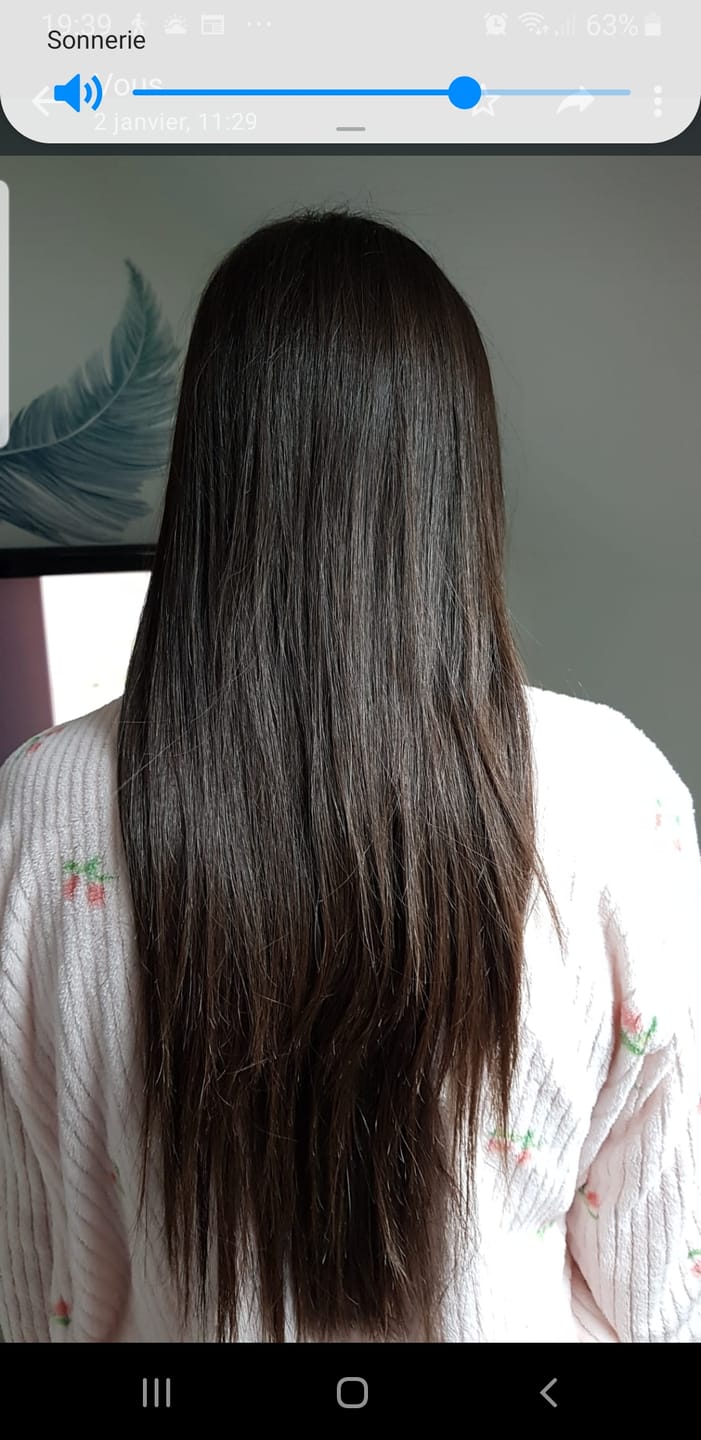 Customer photo review of Lissage Au Tanin Salvatore Blue Gold